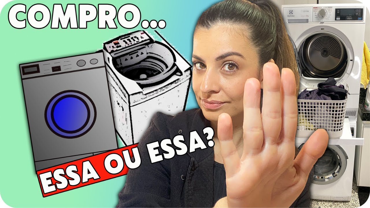 TROQUEI LAVADORA DE ROUPAS DE ABERTURA SUPERIOR POR 2 DE ABERTURA FRONTAL: 1 LAVADORA E 1 SECADORA