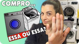 TROQUEI LAVADORA DE ROUPAS DE ABERTURA SUPERIOR POR 2 DE ABERTURA FRONTAL: 1 LAVADORA E 1 SECADORA