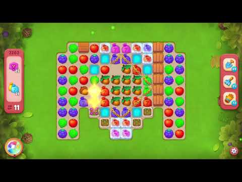 Gardenscapes 2203 Hard Level - 15 moves - NO BooSTERS