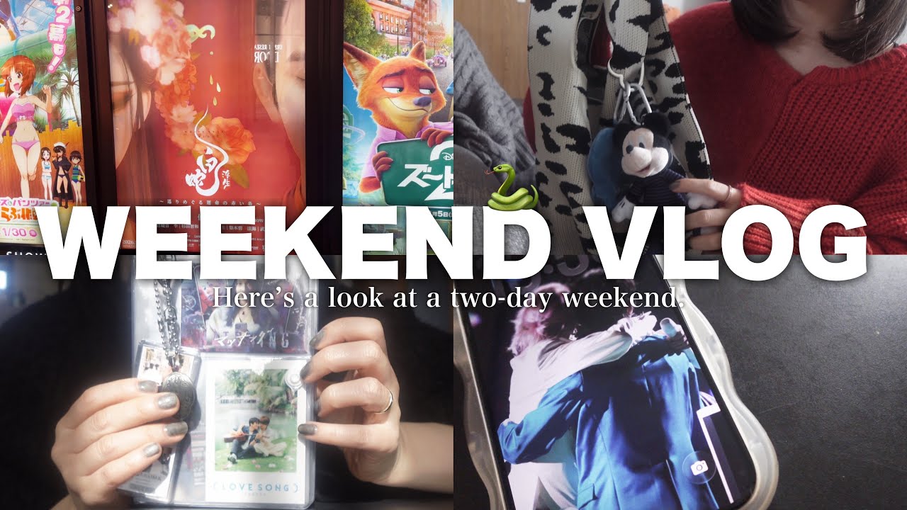 オタクの休日Vlog🎬🛍️｜推しの映画鑑賞した日 ｜ 購入品紹介 ｜ 映画の特典バインダー作り ｜ 友達とオンライン鑑賞会💿