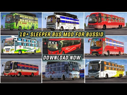 10+ LUXURY SLEEPER BUS MODS for bus simulator indonesia | BUSSID V3.6.1 | MULTIAXLE | #bussidmods