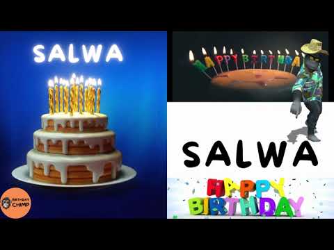 SALWA Happy Birthday Song and Dance - It's Your Birthday - Happy Birthday to You SALWA