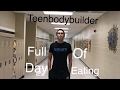 Natural teen bodybuilding prep ep.4/ full day of eating