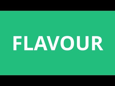 Part of a video titled How To Pronounce Flavour - Pronunciation Academy - YouTube