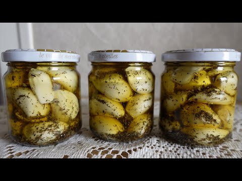 MARYNOWANY CZOSNEK W ZIOŁACH # robimy własne przetwory