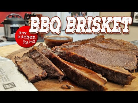 Instant Pot BBQ Brisket (in about 1 Hour) // Tiny...