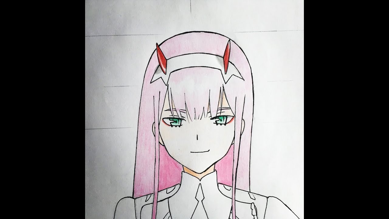 How to draw zero two (Darling in the Franxx)