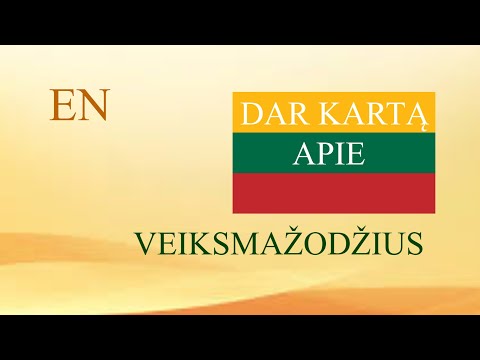 LITHUANIAN LESSON 207 - DAR KARTĄ APIE VEIKSMAŽODŽIUS - ONE MORE TIME ABOUT THE VERBS