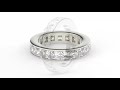 Best Rose Gold Princess Cut Eternity Band Online www.eternityus.com