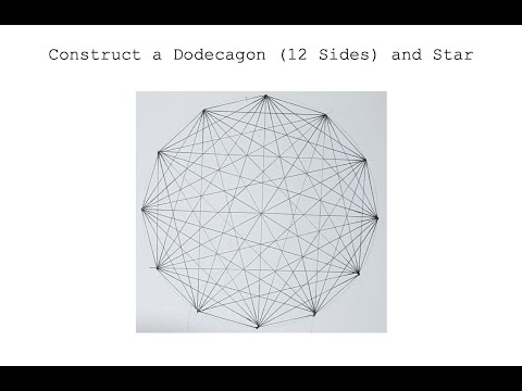 Construct a Dodecagon (12 Sides) and Star - Sacred Geometry