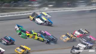 The Big one at Talladega - Crash - Sauter &amp; Rhodes &amp; Crafton - NASCAR Truck Series Playoffs 2018