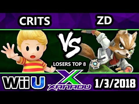 S@X 235 Smash 4 - Crits (Lucas) Vs. ZD (Fox) - SSB4 Losers Top 8 - Smash for Wii U.