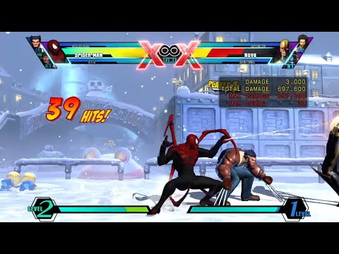 Umvc3 Mariobros191 team Spiderman Combos