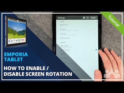 Emporia Tablet – How to enable / disable screen rotation - 📱• 🔄 • 🙅🏼‍♂️ •Tutorial