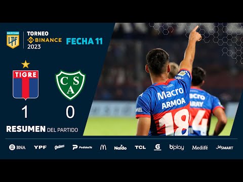#TorneoBinance 2023 | Fecha 11 | resumen de Tigre - Sarmiento
