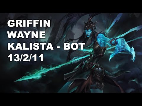 Griffin Wayne Bot Kalista vs Aphelios - KR Challenger Rank Game 10.7