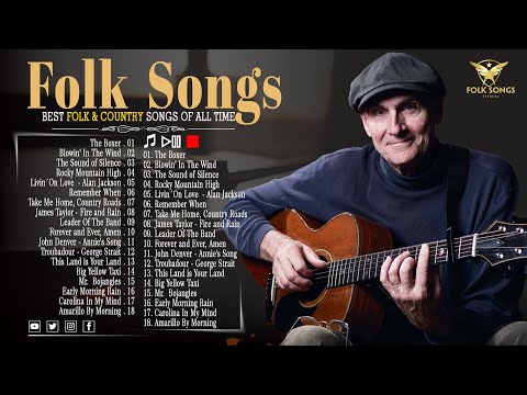 Best of folk songs collection - Classic Folk Songs 60's 70's 80's Playlist - Country folk songs