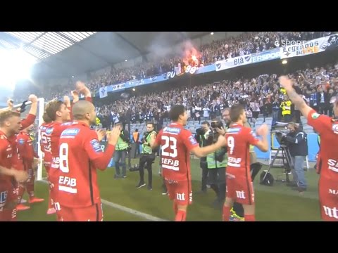 Malmö Peking IFK Norrköping tågresan matchen och firande 31 okt 2015 - SM-guld