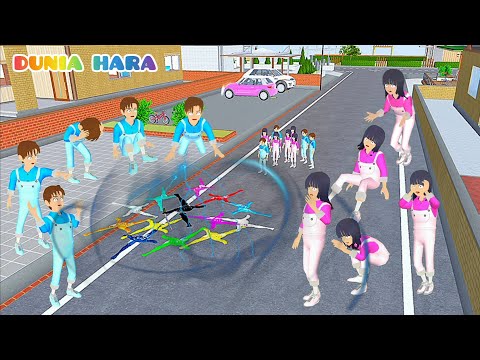 Yuta Mio Masuk Alam Mimpi 😱| Banyak Yuta Mio Kembar Spiralman Warna Warni | Sakura School Simulator