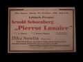 Pierrot Lunaire (Schoenberg) 1. Moondrunk ...