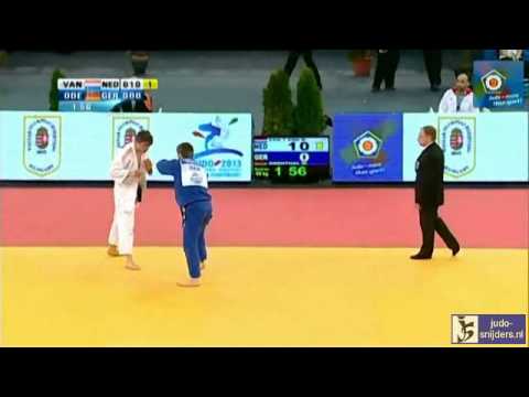 Judo 2013  European Championships Budapest: van t End (NED) - Odenthal (GER) [-90kg]
