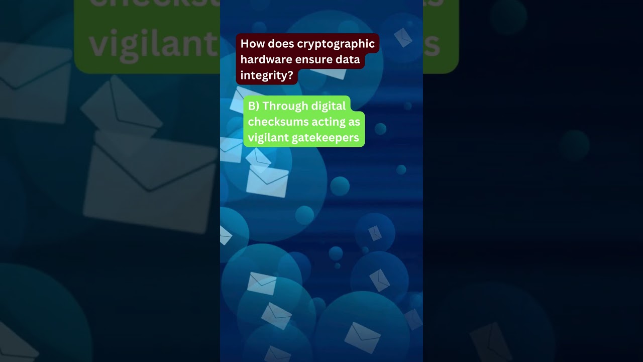 How does cryptographic hardware ensure data integrity?
