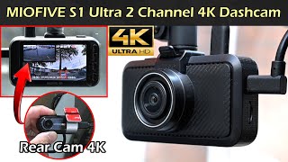 MIOFIVE S1 Ultra 4K Front & Rear Camera Car Dashcam