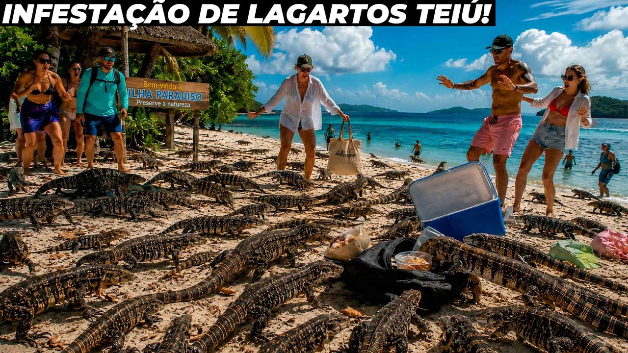A ILHA DO BRASIL QUE FICOU INFESTADA DE LAGARTOS TEIÚ