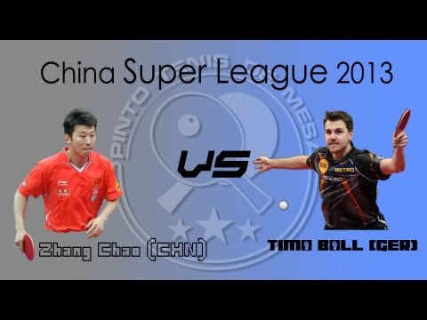 Chinese Table Tennis Super League 2013: Zhang Chao vs. Timo Boll