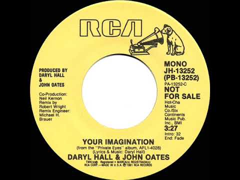 1982 Daryl Hall & John Oates - Your Imagination (mono radio promo 45)