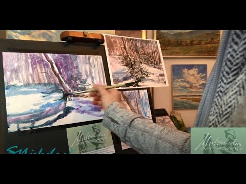 Original Multimedia Artboard - Watercolor Experiment with Susan Nicholas Gephart