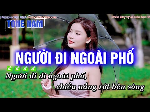 Karaoke Người Đi Ngoài Phố (Tone Nam) Beat Công Tuấn cực hay - Hoàng Dũng Karaoke