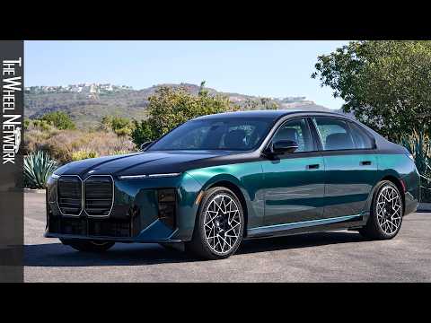 2027 BMW 7 Series i7 60 xDrive M Sport Pro | Vancouver Green | Driving, Interior, Exterior [4K]
