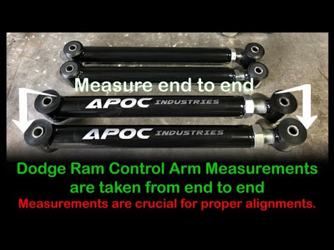 Dodge Ram 2500/3500 apoc adjustable control arms