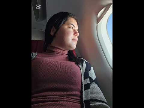 Minha filha, Leila, saindo de Salvador para Gramado, Rio Grande do Sul. 