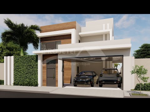 Tour pela Fachada - Casa Sobrado com Piscina e Área Gourmet