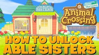 Animal Crossing New Horizons - Unlocking The Able Sisters Tailor Shop!