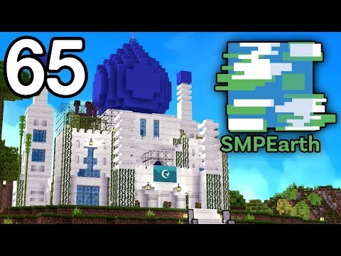 Mega Christmas Tree Build in Minecraft SMP Earth