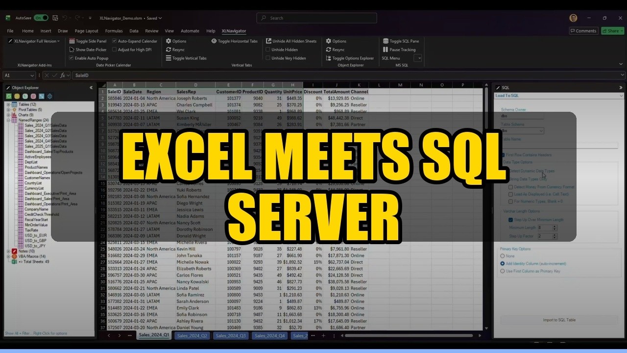 Excel SQL Range Import - YouTube video thumbnail