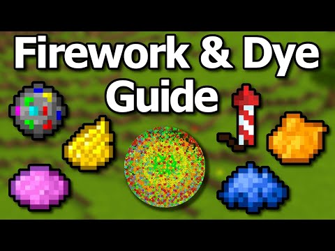 Ultimate Minecraft 1.20 Fireworks and Dyes Guide!