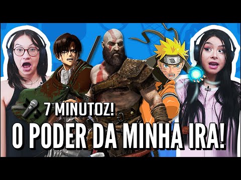 O PODER DA MINHA IRA 1 E 2 E RAP DO MINATO E NARUTO - 7 MINUTOZ (JOVENS REAGEM)