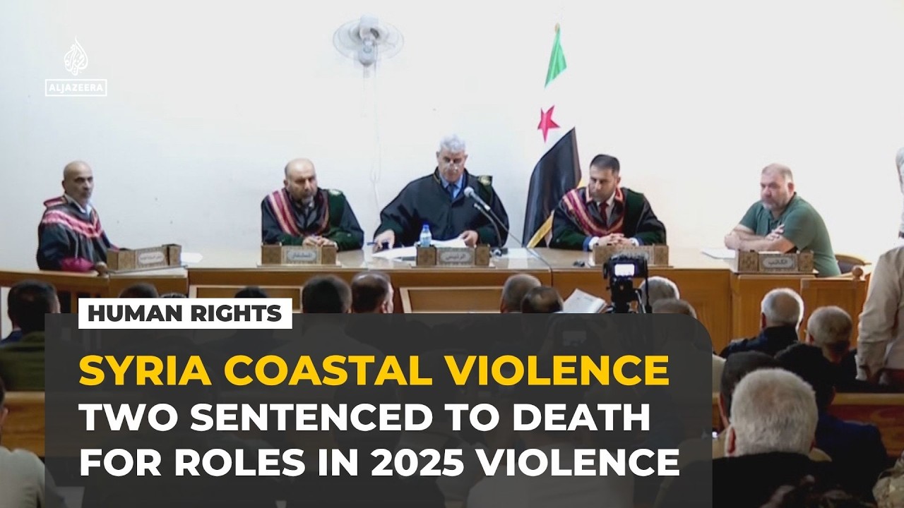 Syrian court sentences two to death over 2025 coastal massacres