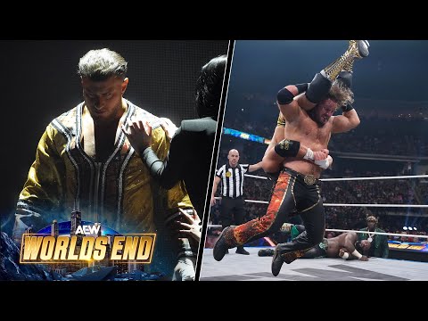 Joe vs Strickland vs Page vs MJF: AEW World Title MATCH HIGHLIGHTS | AEW Worlds End