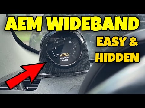 AEM Wideband Gauge Install on my EVO X