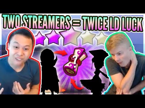 DOUBLE Streamer LUCK = LD NAT 5?! - AMAZING Duo Summons! / TopaV Visits Hawaii! - Summoners War
