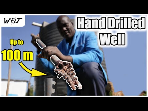 Drilling a WELL by HAND.   UP TO 300 ft!   Without Electricity