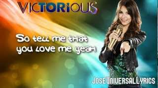 Victorious Cast Ft. Victoria Justice - Tell Me That You Love Me (Lyrics On Screen) HD