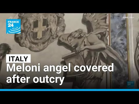 Angel resembling Italy's PM Meloni painted over after ouctry • FRANCE 24 English