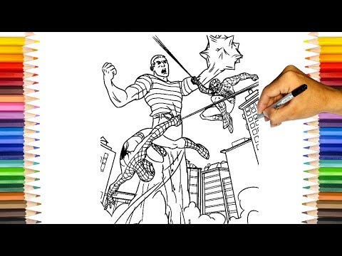 SPIDER-MAN 3 Coloring Pages | Spider-Man Vs Sand Man Vs VENOM