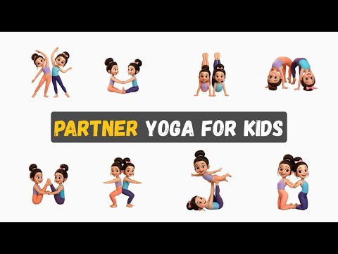13 Partner Yoga Poses for Kids 🤸 | Teamwork, Balance & Fun Bonding with Lila 🤝 | Yoga en Pareja 🧘